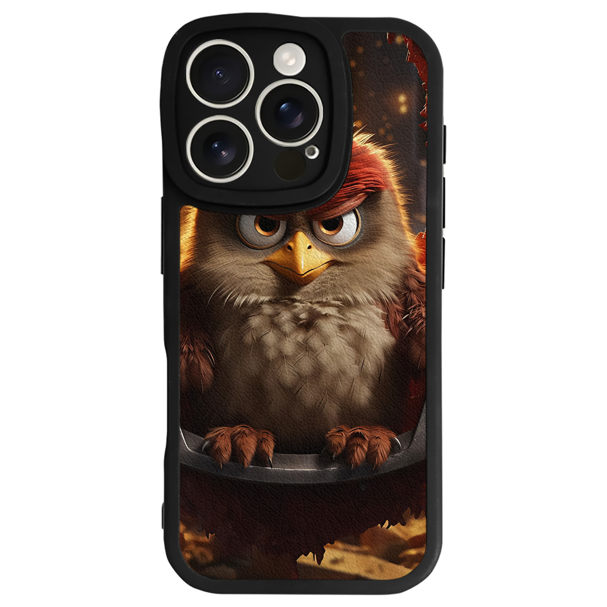 （画像用） Angry Birds アングリーバード 【iPhone 16シリーズ対応】シリコンスマホケース（レザー調） 材質：シリコン